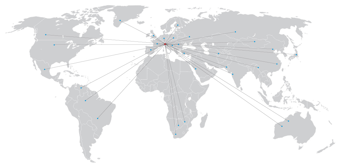 World delivery of Tay srl